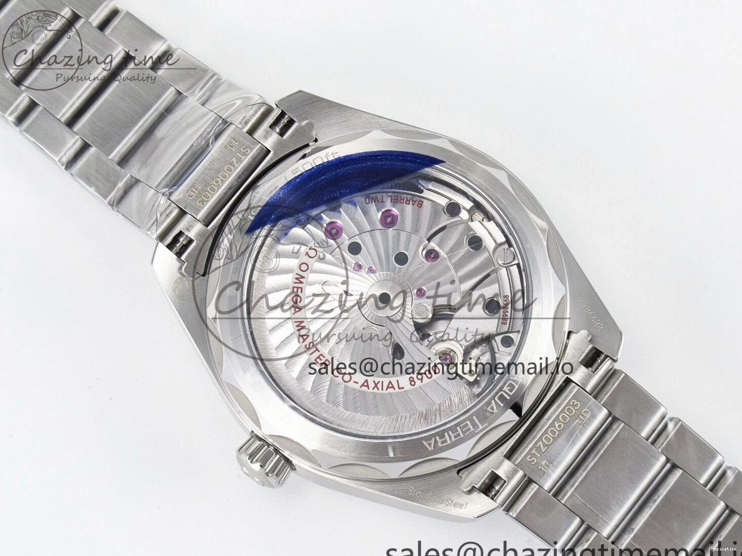 0302 ModernLook Aqua Terra 150M Master Chronometers VSF 1:1 Best Edition White Dial Orange Hand on SS Bracelet A8900 Super Clone 7650